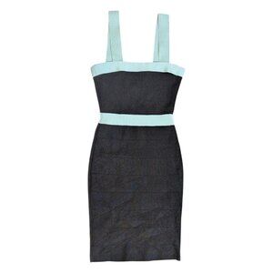 Kardashian Kollection Black Bodycon Stretch Knit Dress